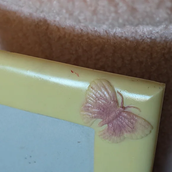 Vtg Hand Painted Picture Frame - Picture 2 of 5